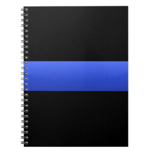 Thin Blue Line Spiral Notebook