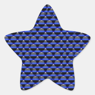 Thin Blue Line Star Sticker