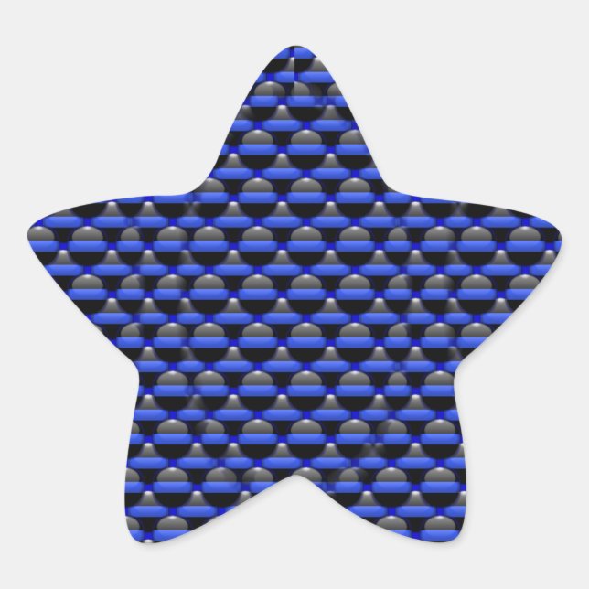 Thin Blue Line Star Sticker (Front)