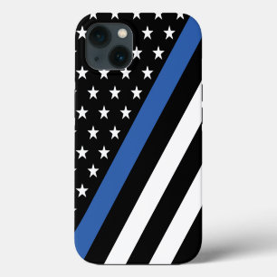 Thin Blue Line Stars and Stripes iPhone 13 Case