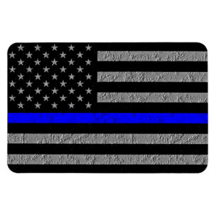 THIN BLUE LINE SUPPORT POLICE MAGNET