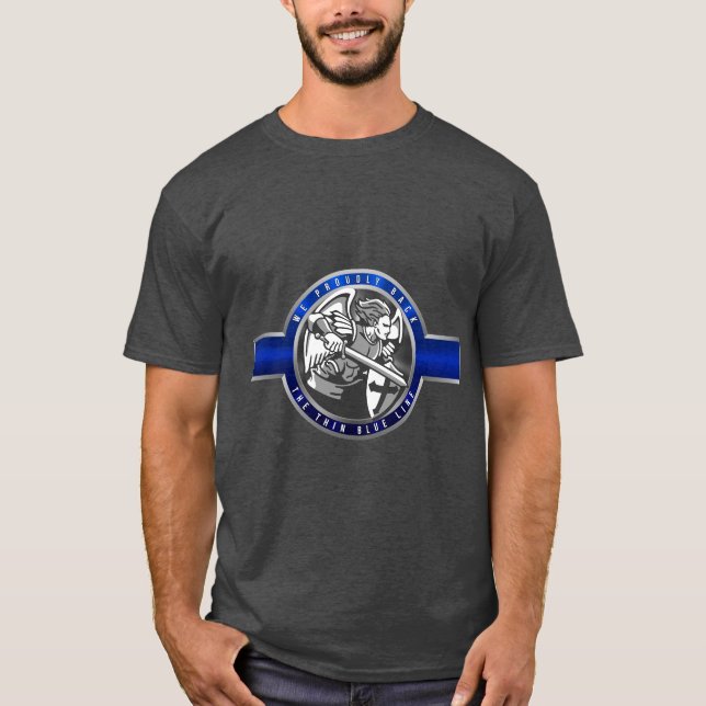 Thin Blue Line Support T-Shirt (Front)