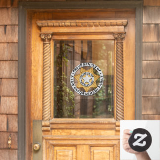 Thin Blue Line Supporter Window Cling