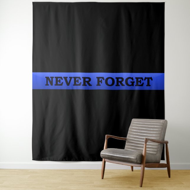Thin Blue Line Tapestry (In Situ)