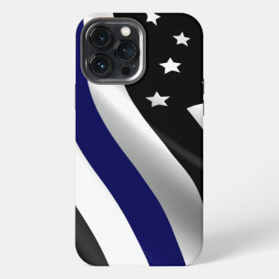 Thin Blue Line Tattered Distressed Flag Case-Mate iPhone 13 Pro Max Case