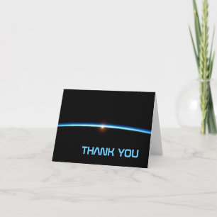 Thin Blue Line Thank You Note Card