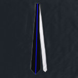 Thin Blue Line Tie<br><div class="desc">Thin blue line tie is the tie for law enforcement personel all over the country. Simple but well known design reminds us of our sworn duty to protect and serve while keeping the peace.</div>
