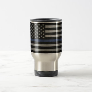 Thin Blue Line Travel Mug