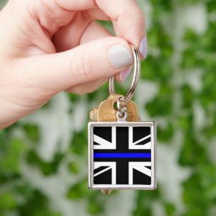 Thin Blue Line - UK Key Ring