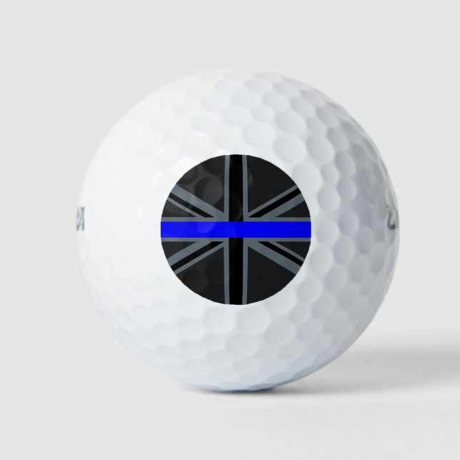Thin Blue Line Union Jack Golf Balls (Front)
