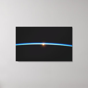 Thin Blue Line Wrapped Canvas Print