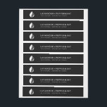 Thin Candle Logo Label Tamper-Proof Seal<br><div class="desc">Minimalist black and white design for your personalised candle label,  or candle tamper-proof seal label. Customise this design for yourself!</div>
