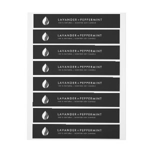 Thin Candle Logo Label Tamper-Proof Seal