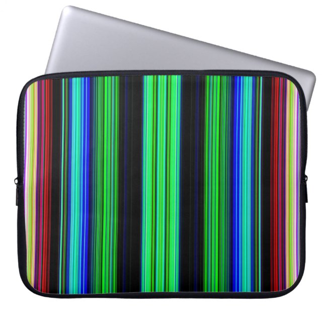 Thin Colourful Stripes - 1 Laptop Sleeve (Front)