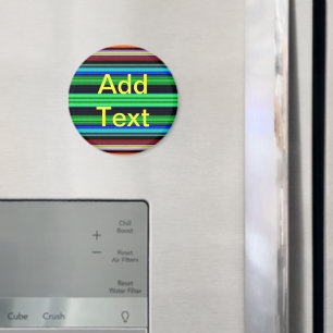 Thin Colourful Stripes - 1 Magnet