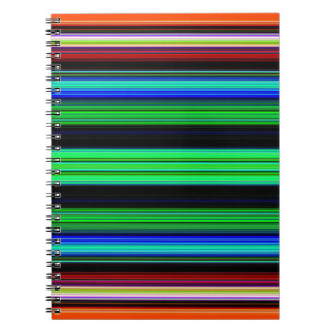 Thin Colourful Stripes - 1 Spiral Notebook