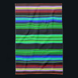 Thin Colourful Stripes - 1 Tea Towel<br><div class="desc">Custom design product with a colourful pattern. Personalise this template with your artwork. Transfer this design to any item.</div>
