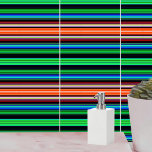 Thin Colourful Stripes - 1 Tile<br><div class="desc">Custom design product with a colourful pattern. Personalise this template with your artwork. Transfer this design to any item.</div>