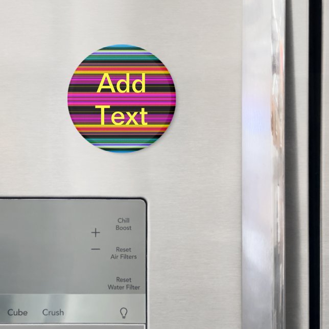 Thin Colourful Stripes - 2 Magnet (In Situ (Fridge))