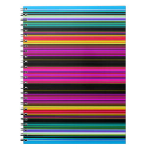 Thin Colourful Stripes - 2 Notebook