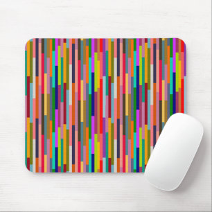 Thin Colourful Stripes Mouse Pad