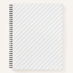Thin Diagonal Lines Notebook