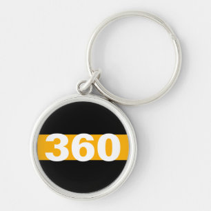 Thin Gold Line Personalized Dispatcher Keychain