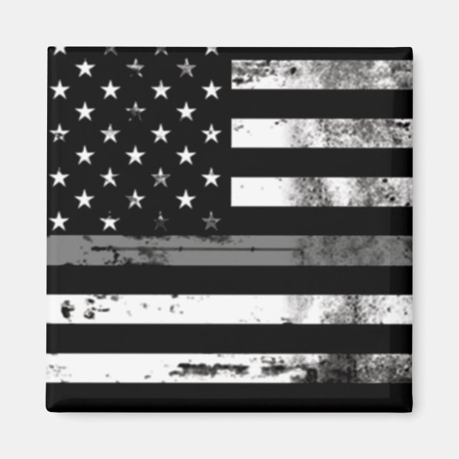 Thin Gray Line Flag Correctional Officer Magnet (Front)