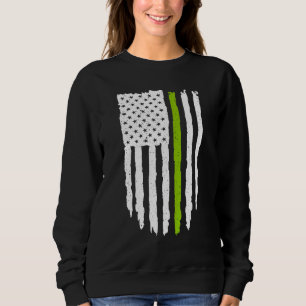 Thin Green Line American Flag For Vegan And Vegeta Sweatshirt