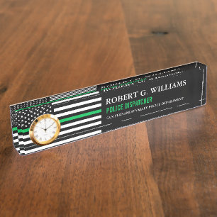 Thin Green Line   Border Patrol   Park Ranger Nameplate