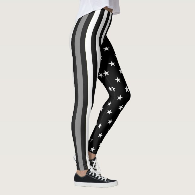 Thin Grey Line Correctional Officer Flag Leggings (Right)