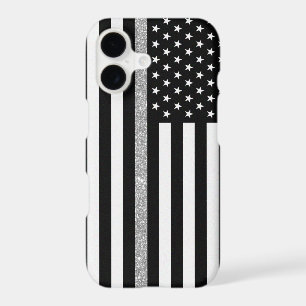 Thin Grey Line Correctional Officer Glitter Flag