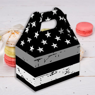 Thin Grey Line Flag Correctional Officer Party Favour Box
