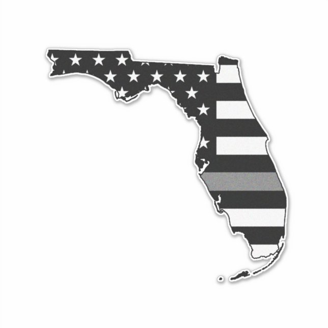 Thin Grey Line Flag Florida (Front)