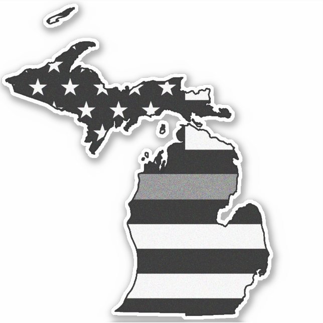 Thin Grey Line Flag Michigan (Front)