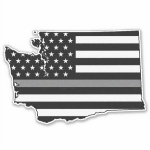 Thin Grey Line Flag Washington