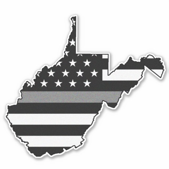 Thin Grey Line Flag West Virginia (Front)