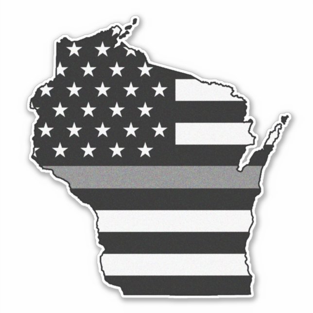 Thin Grey Line Flag Wisconsin (Front)