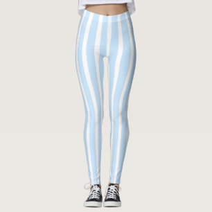 Thin Light Blue Stripes Leggings