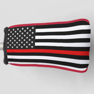 Thin Red Line American Flag Golf Head Cover