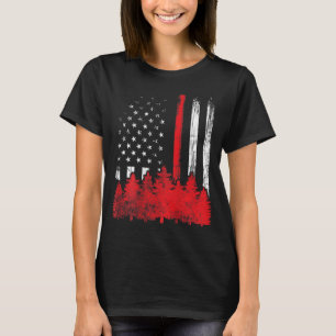 Thin Red Line American Flag Wildland Firefighter G T-Shirt