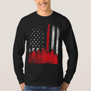 Thin Red Line American Flag Wildland Firefighter G T-Shirt