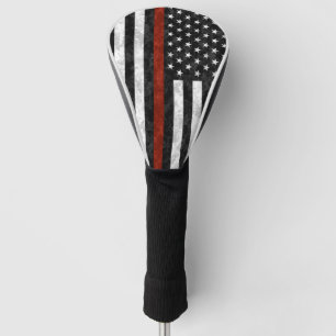 Thin Red Line Camo Flag Golf Head Cover