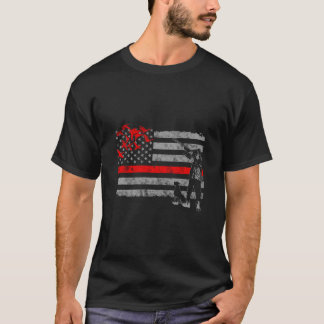Thin Red Line Duck Hunting Flag T-Shirt