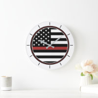 Thin Red Line Firefighter Flag Fire Department