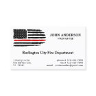 Thin Red Line Flag Personalised Firefighter