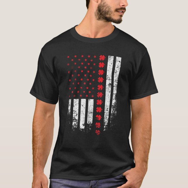 Thin Red Line Flag St Patricks Day 2020 Firefighte T-Shirt (Front)