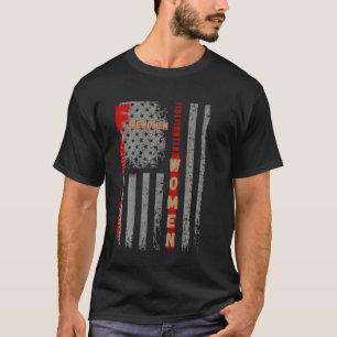Thin Red Line Flag Women Firefighter T-Shirt