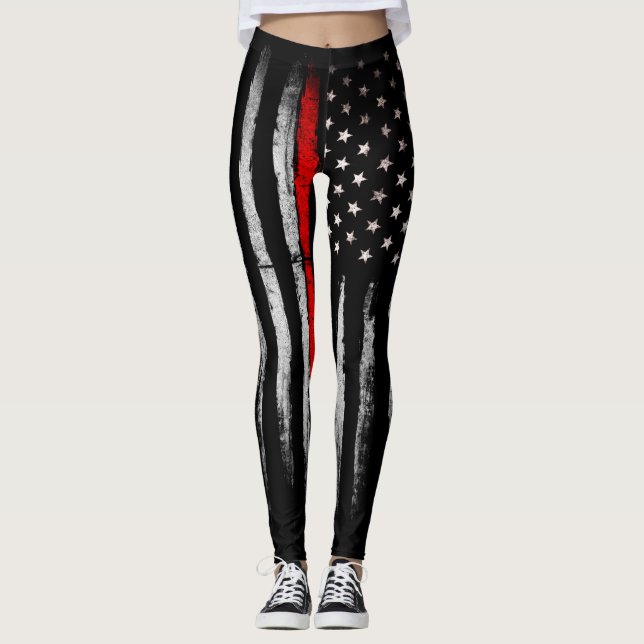 Thin Red Line Leggings (Front)
