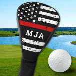 Thin Red Line Personalised Firefighter Monogram Golf Head Cover<br><div class="desc">Are you looking for a unique and personalised gift for the golfer in your life who also happens to be a firefighter or a supporter of the fire department? Look no further! Our collection of golf gifts combines the love for golf with the admiration for our brave firemen and women....</div>
